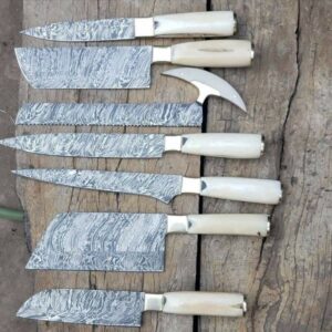 Handmade kitchen knives set